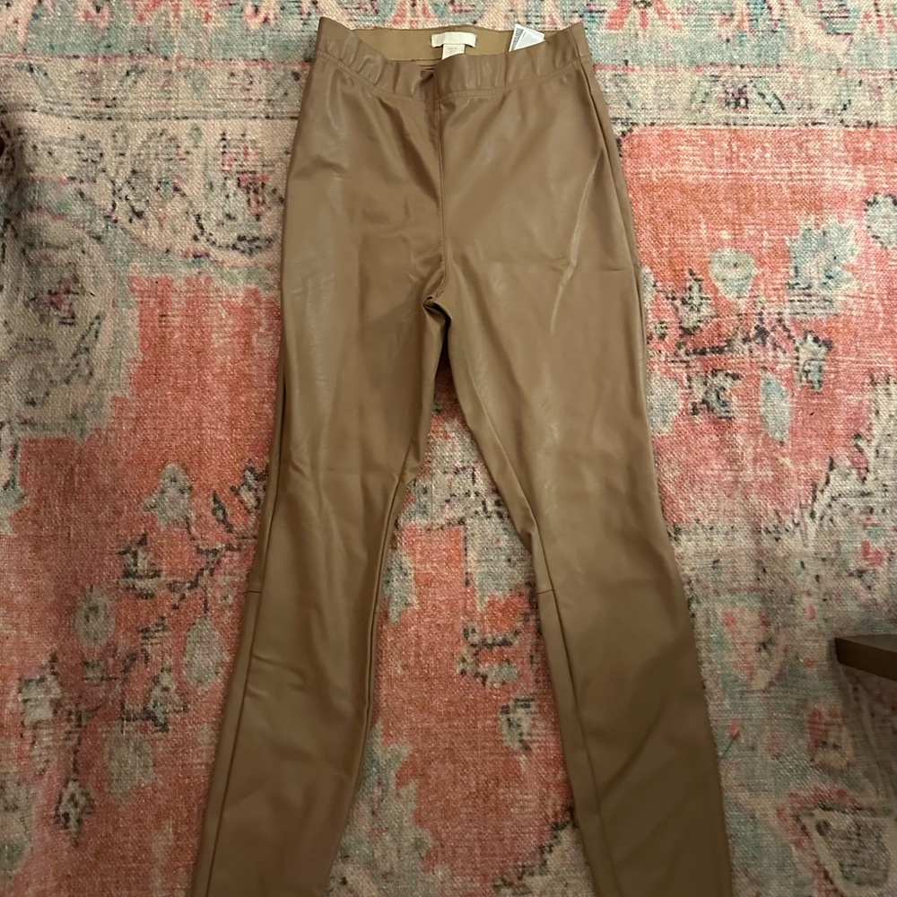 H&M Leather leggings High Waist